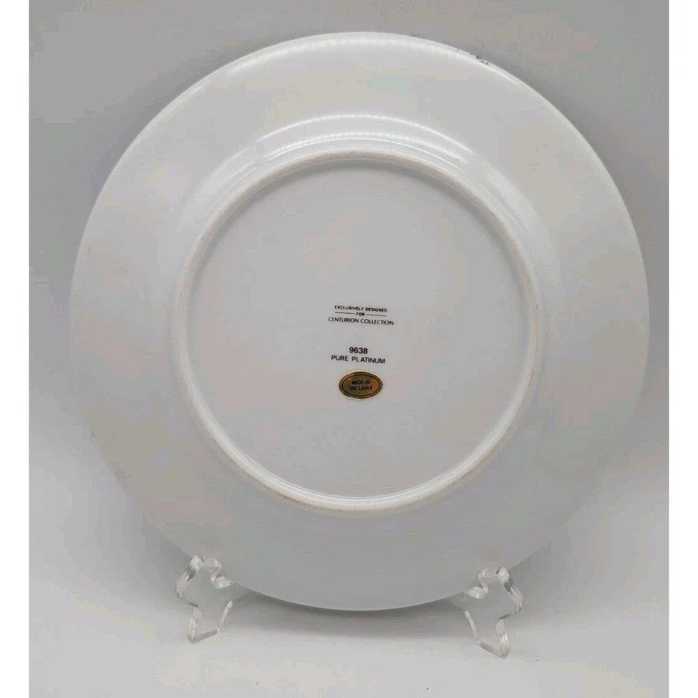 Centurian Collection Noel Pure Platinum Lunch Plate Nikko Christmas